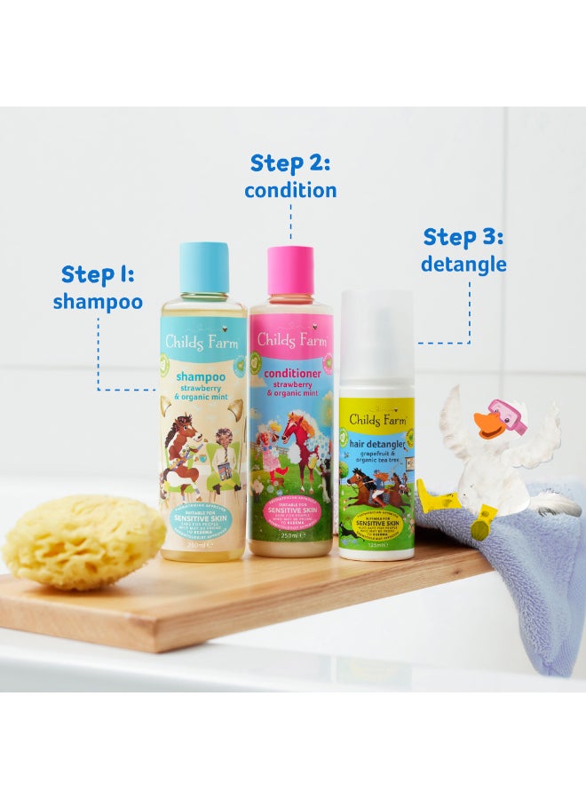 Strawberry And Organic Mint Shampoo For Sensitive Skin - 250 ml