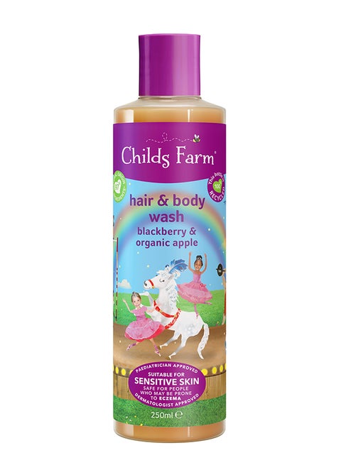 Blackberry And Organic Apple Hair Body Wash For Sensitive Skin - 250 ml
