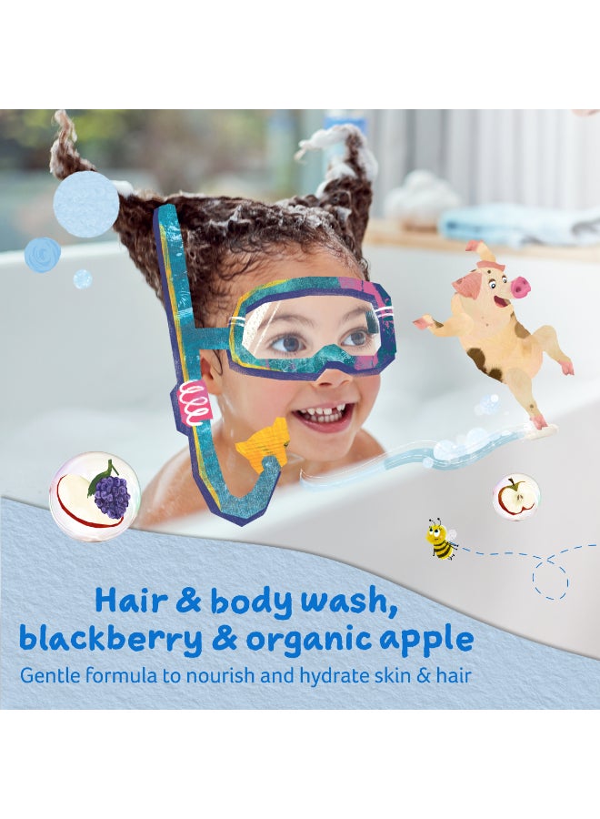 Childs Farm Blackberry And Organic Apple Hair Body Wash For Sensitive Skin - 250 ml  - Image 2