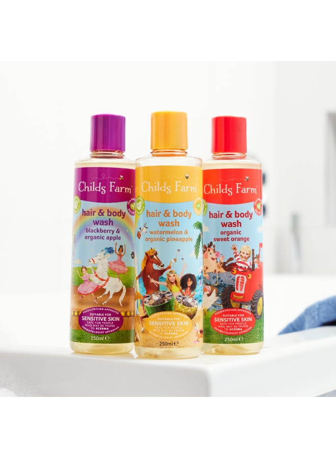 Childs Farm Blackberry And Organic Apple Hair Body Wash For Sensitive Skin - 250 ml  - Image 5