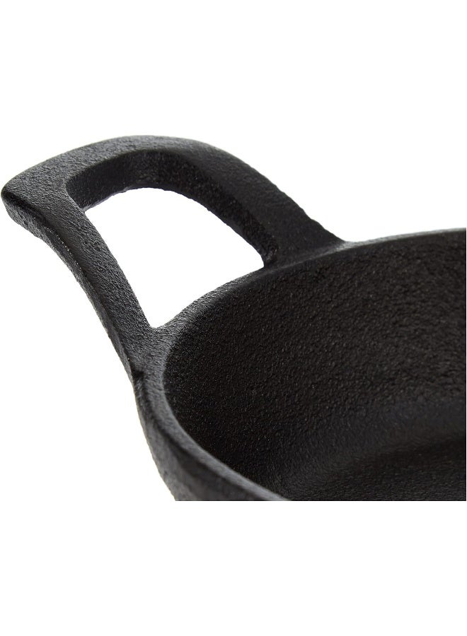 راج صينية سيزلر مستديرة صغيرة بمقبض مزدوج أسود 15.5سم - Image 4