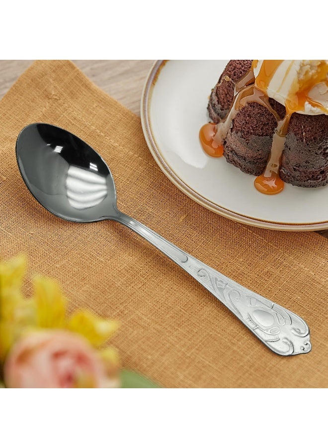 راج طقم ملاعق أورا ديزرت مكون من 6 قطع فضي 18سم - Image 5