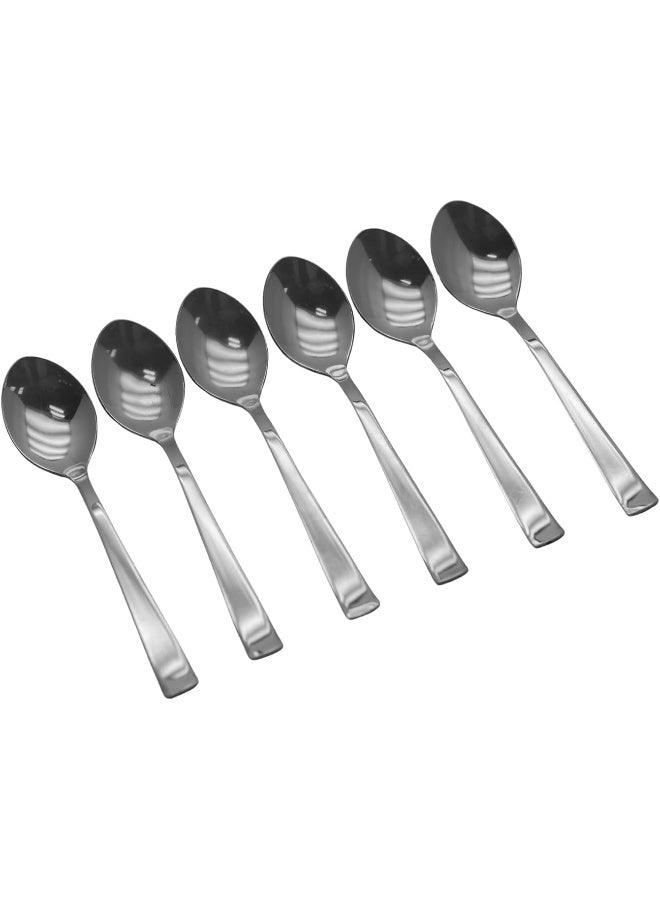 راج طقم ملاعق صغيرة إمبريس مكوّن من 6 قطع رمادي 13.5سم - Image 1