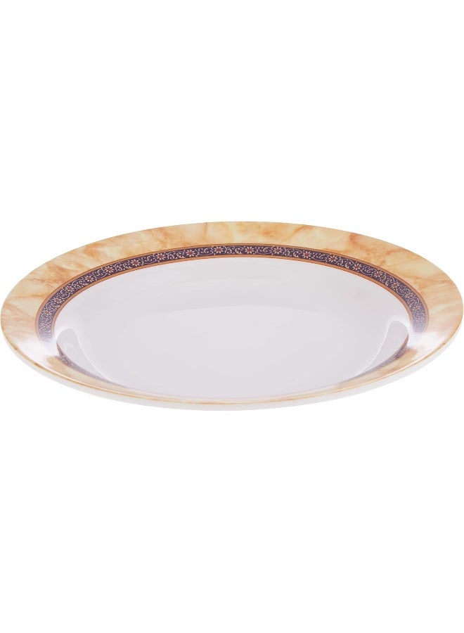 دينويل طبق حساء من الميلامين من هوتينسيا أبيض/بيج 10.5بوصة - Image 2