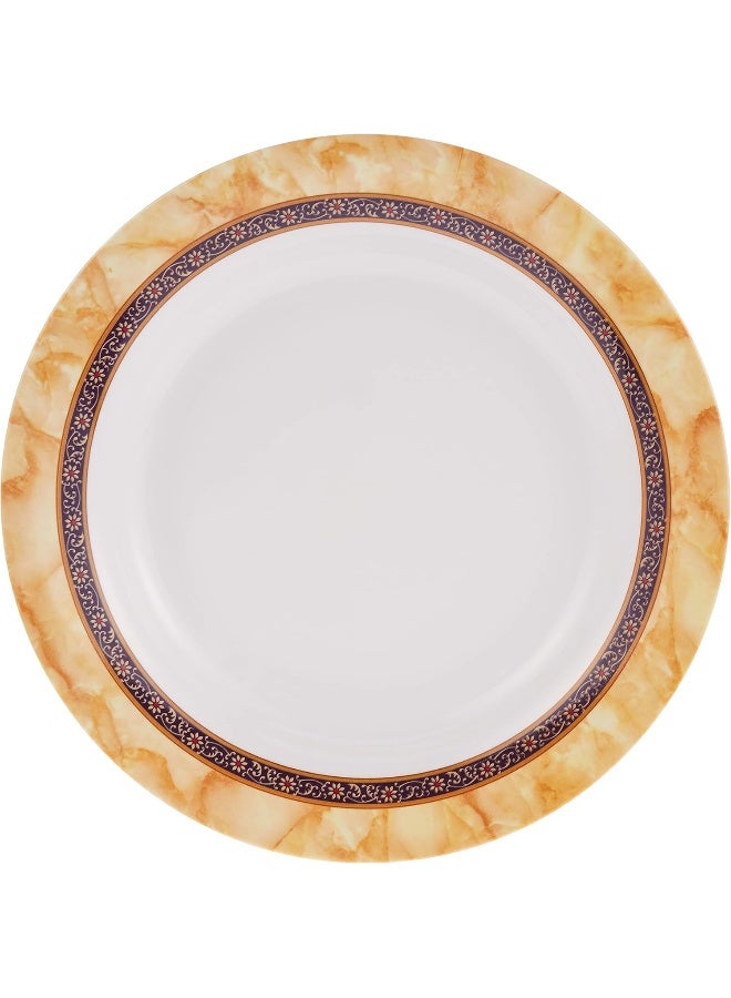 دينويل طبق حساء من الميلامين من هوتينسيا أبيض/بيج 10.5بوصة - Image 1