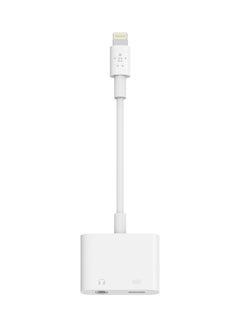 belkin Dual functionality to listen to 3.5 mm Audio and charge at the same time. White  - Image 2