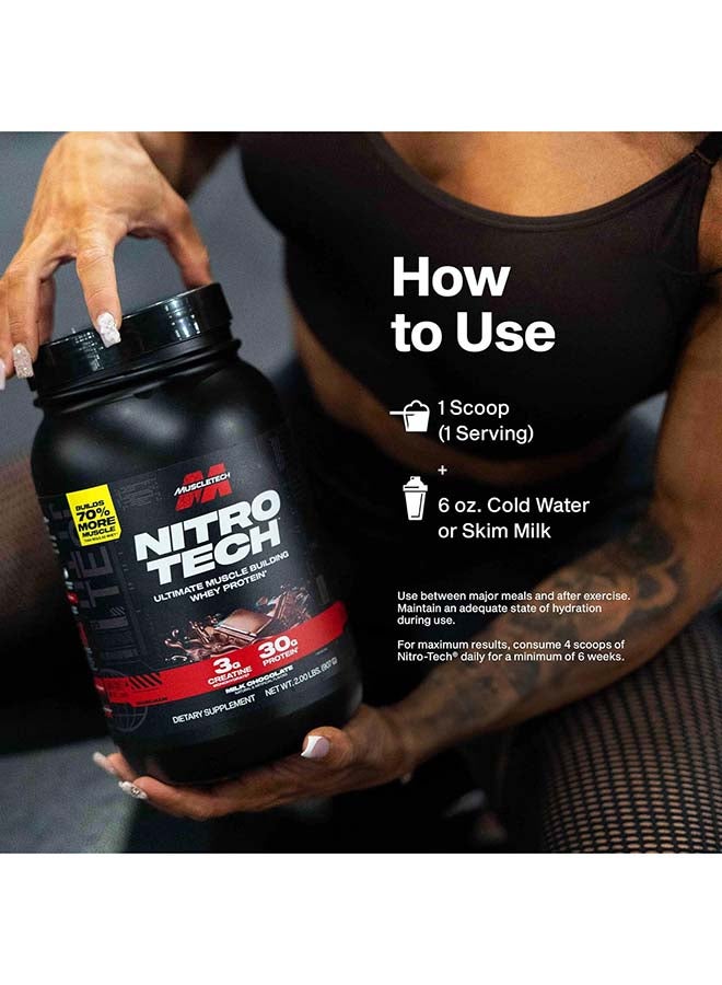 MuscleTech Nitro Tech Whey Protein - Milk Chocolate 4lbs - Image 3