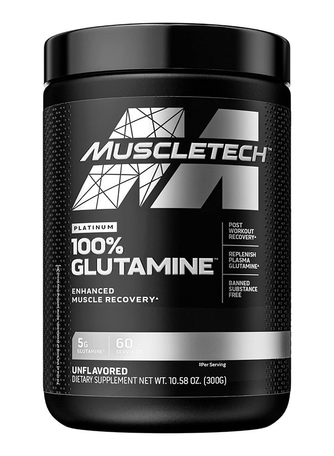 MuscleTech Platinum Glutamine Amino Acid Unflavored 60 Servings - Image 1