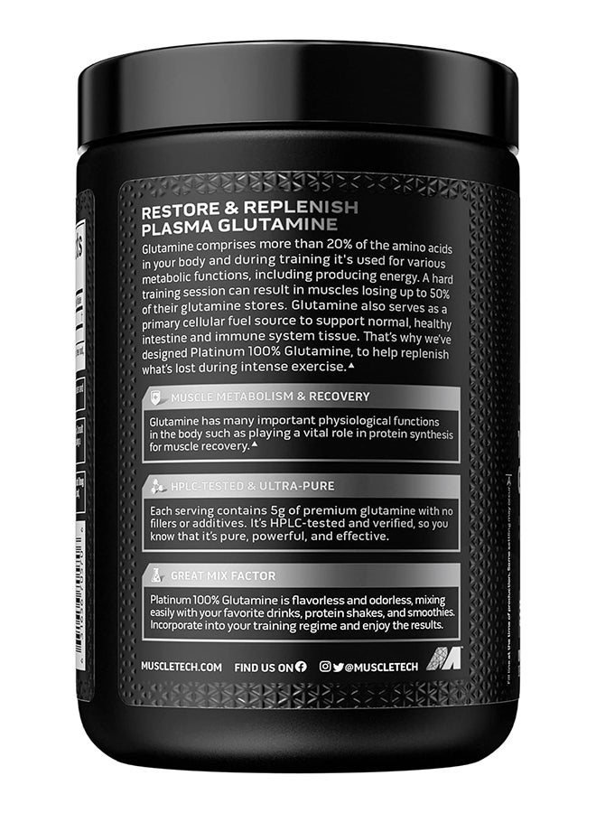 MuscleTech Platinum Glutamine Amino Acid Unflavored 60 Servings - Image 3