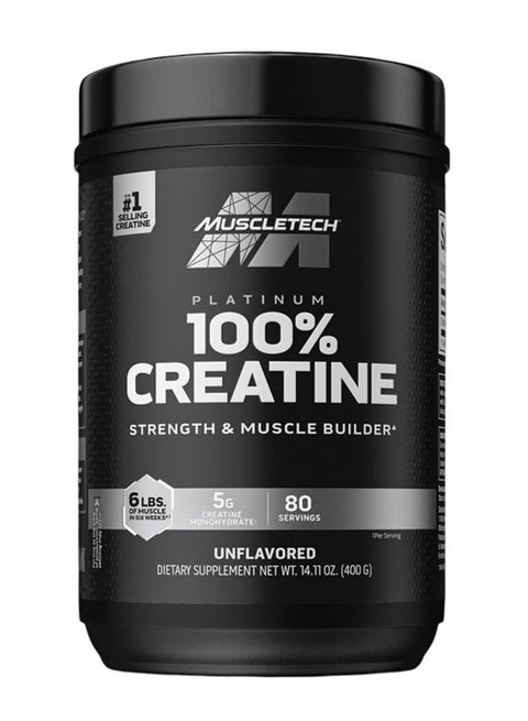 Essential Series Platinum 100% Creatine Micronized And Hplc-tested Unflavored 80 Servings 400g