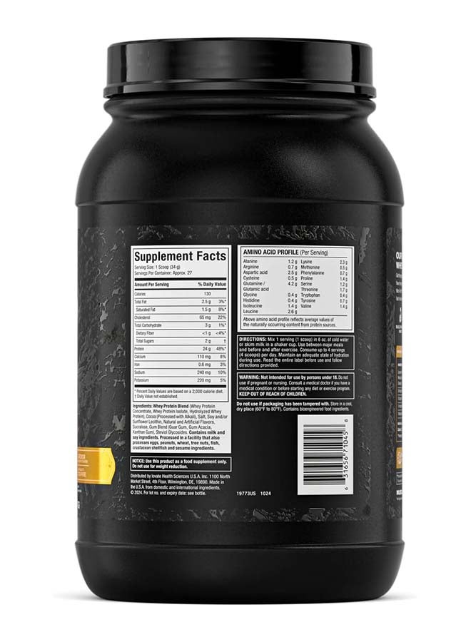 MuscleTech Nitro Tech Whey Gold Protein Double Rich Chocolate 910 gram - Image 3