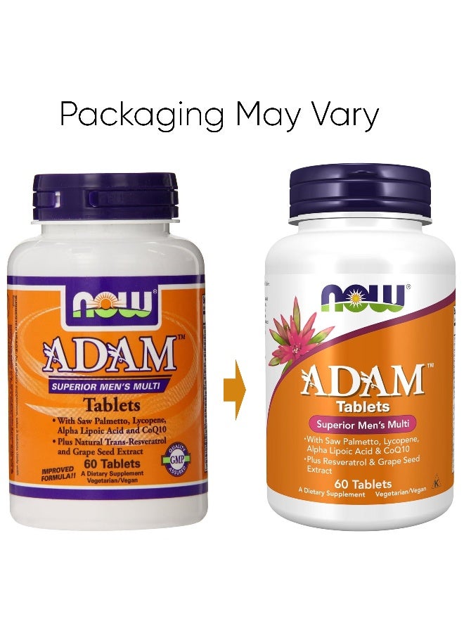 Now Foods Adam Superior Men'S Multi 60 Tablets Packaging May Vary  - Image 2