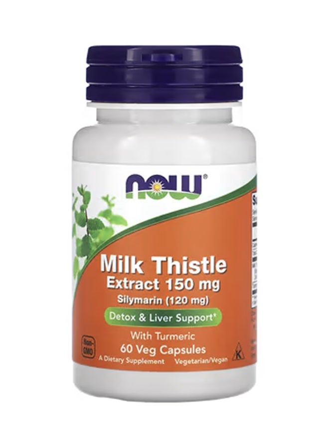 ناو فودز سيليمارين - خلاصة حليب الشوك 150 ملجم 60 كبسولة نباتية - Image 1