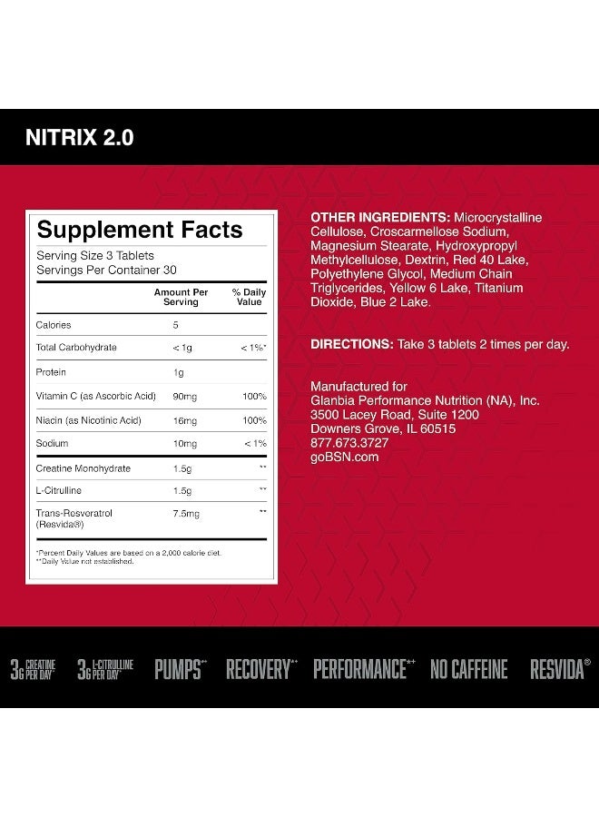 Bsn Nitrix 2.0 90 Tabs - Image 2