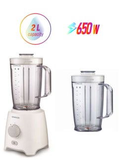 KENWOOD Countertop Electric Blender 2 L 650 W BLP406WH White  - Image 1