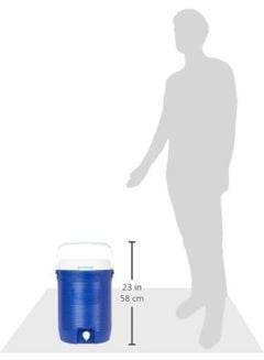 Cosmoplast Keep Cold Plastic Insulated Water Cooler Small 16.5 Liters Blue 16.0Liters  - Image 4