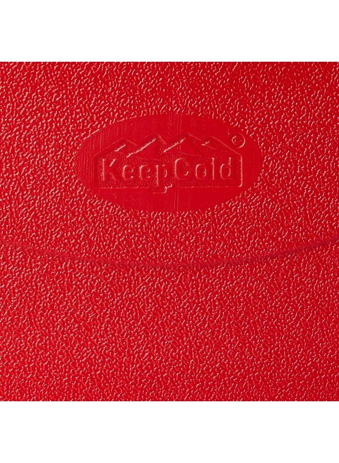 Cosmoplast - Keep Cold Plastic Picnic Cooler Icebox Lunchbox Red 5.0Liters - Image 1