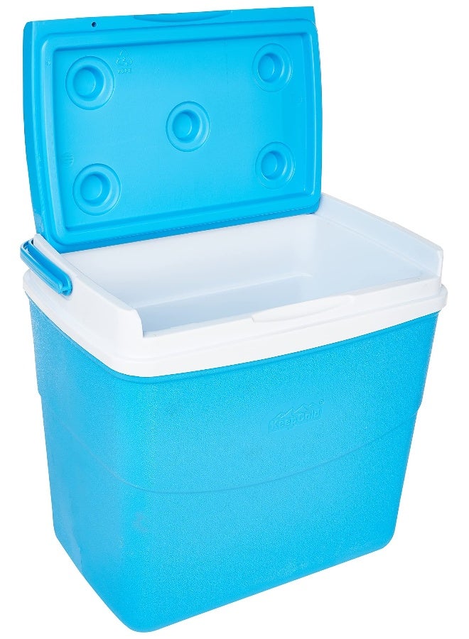 Cosmoplast - 20L Keep Cold Plastic Picnic Cooler Ice Lunchbox (Blue) Blue 20.0Liters - Image 1