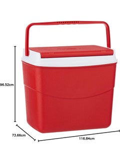 Cosmoplast Keep Cold Plastic Picnic Cooler Icebox Lunchbox Red 30.0Liters  - Image 4