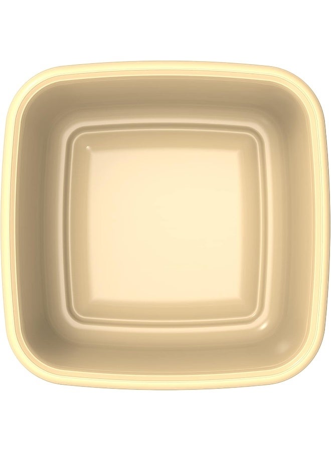 Cosmoplast - 12L Square Basin (Ivory) Ivory 12.0Liters - Image 1