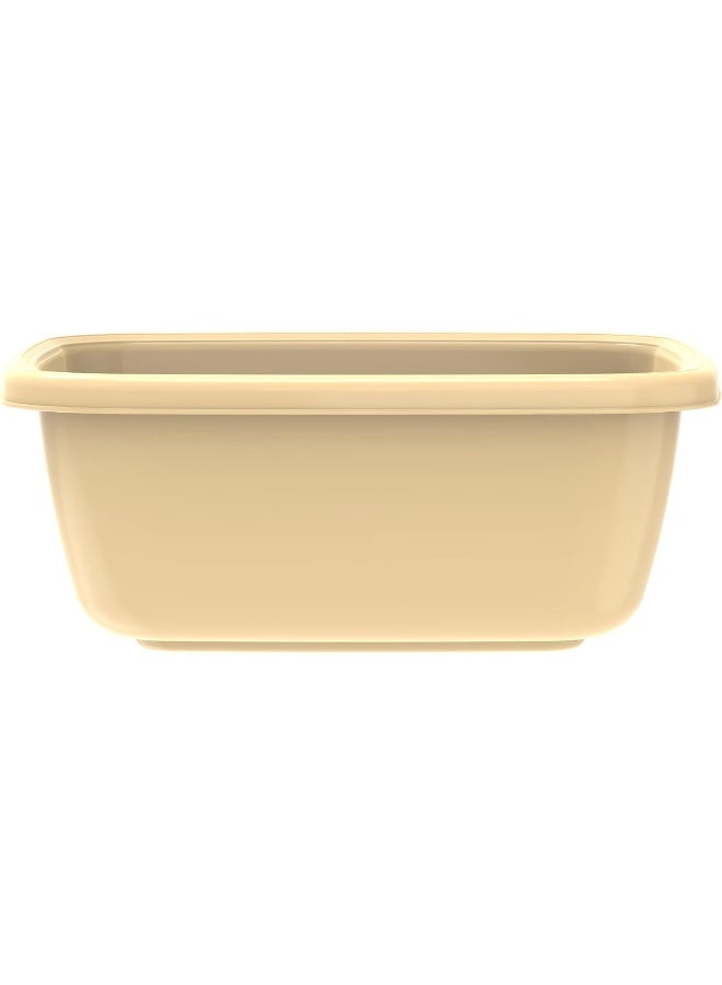 Cosmoplast - 12L Square Basin (Ivory) Ivory 12.0Liters - Image 1