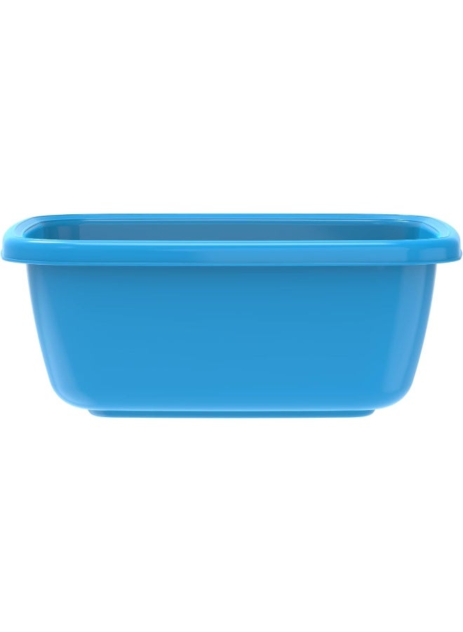 Cosmoplast 12L Square Plastic Basin Tub Blue 12.0Liters  - Image 2