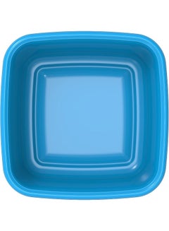 Cosmoplast 12L Square Plastic Basin Tub Blue 12.0Liters  - Image 3