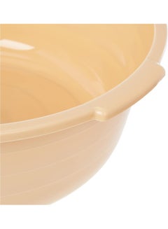 Cosmoplast 16" Round 14L Plastic Basin Tub (Ivory) Ivory 14.0Liters  - Image 4