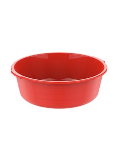 Cosmoplast 16" Round 14L Plastic Basin Tub (Red) Red 14.0Liters  - Image 1