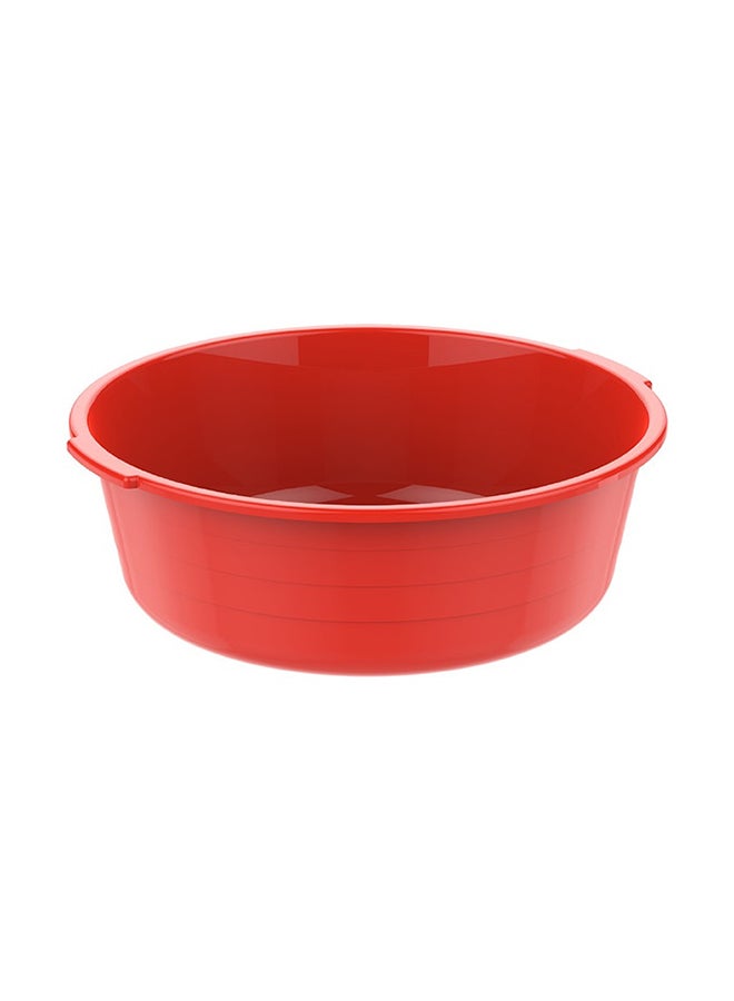 Cosmoplast 16" Round 14L Plastic Basin Tub (Red) Red 14.0Liters  - Image 1
