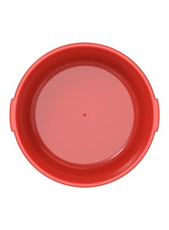 Cosmoplast 16" Round 14L Plastic Basin Tub (Red) Red 14.0Liters  - Image 2