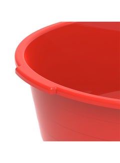 Cosmoplast 16" Round 14L Plastic Basin Tub (Red) Red 14.0Liters  - Image 3
