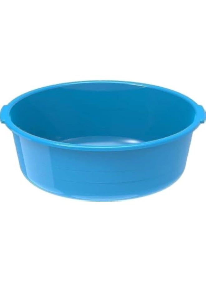 Cosmoplast 34L- Round 24" Plastic Basin Tub (Blue) Blue 34.0Liters  - Image 3