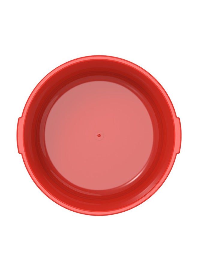 Cosmoplast 34L- 24" Round Plastic Basin Tub (Red) Red 34.0Liters  - Image 2