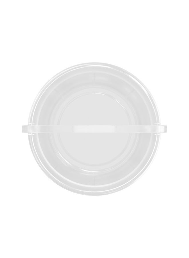 Cosmoplast 5L Round Plastic Bucket with Handle Transparent 5.0Liters  - Image 2