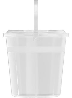 Cosmoplast 15L Round Clear Bucket With Steel Handle Transparent  - Image 3