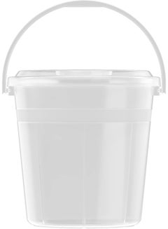 Cosmoplast 15L Round Clear Bucket With Steel Handle Transparent  - Image 2
