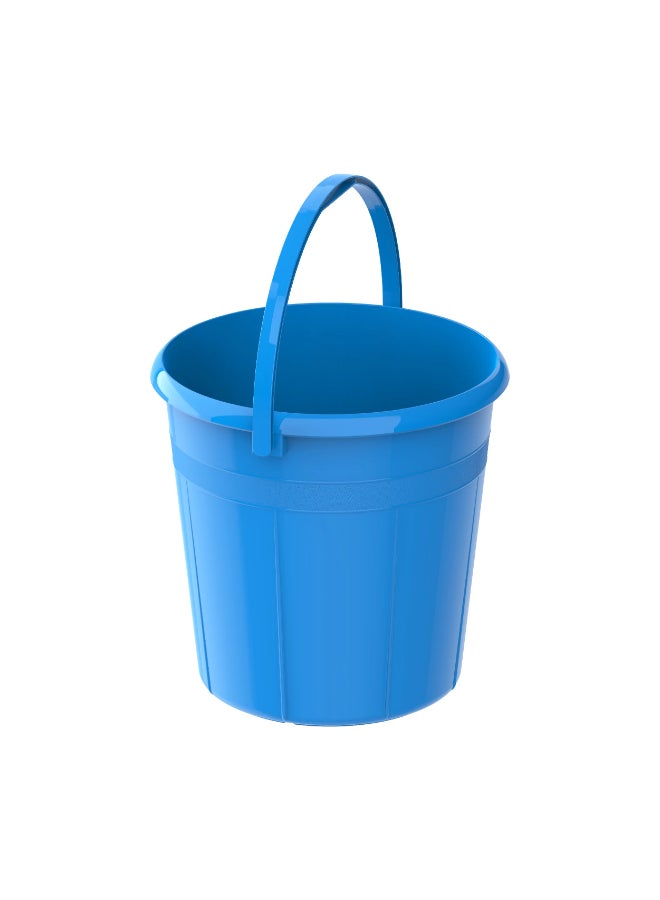 Cosmoplast - 20-Liter Round Plastic Bucket With Handle Blue - Image 1
