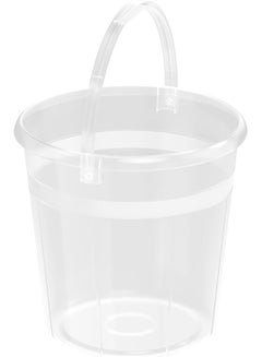 Cosmoplast 20L Round Plastic Bucket 34 x 34 x 30 cm (Transparent) Transparent 20.0Liters  - Image 1