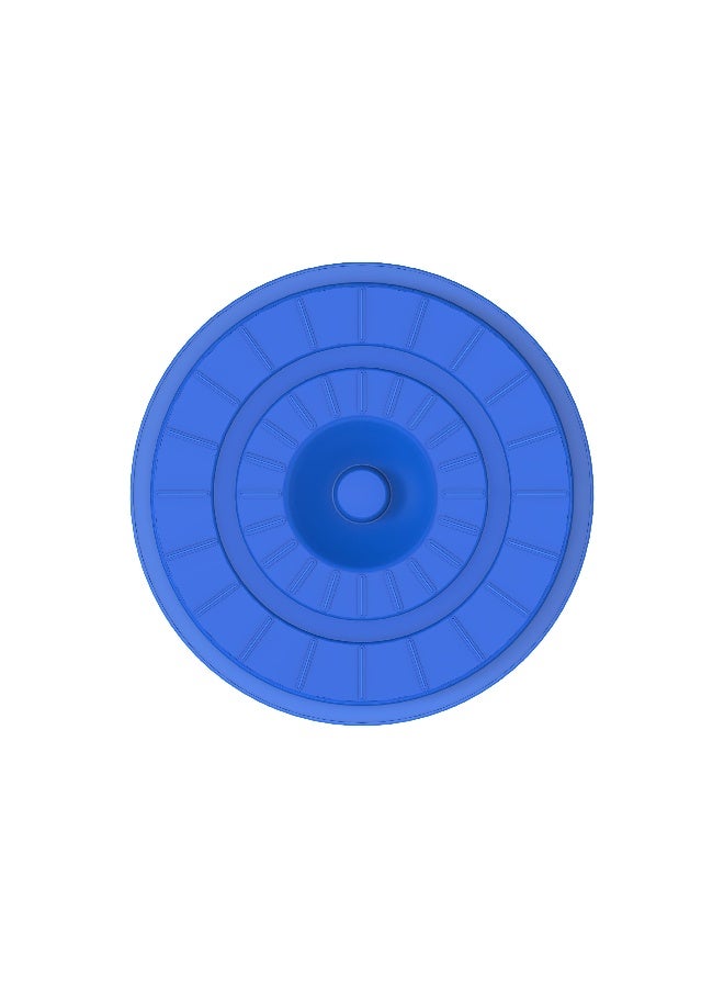 Cosmoplast 45L Round Plastic Drum With Lid, Blue 45.0Liters  - Image 3