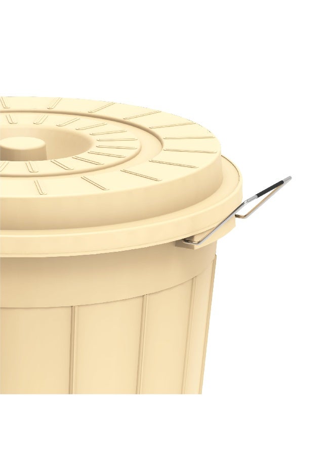 Cosmoplast 80L Round Plastic Drum With Lid  (Blue)80.0Liters Blue 80.0Liters  - Image 2