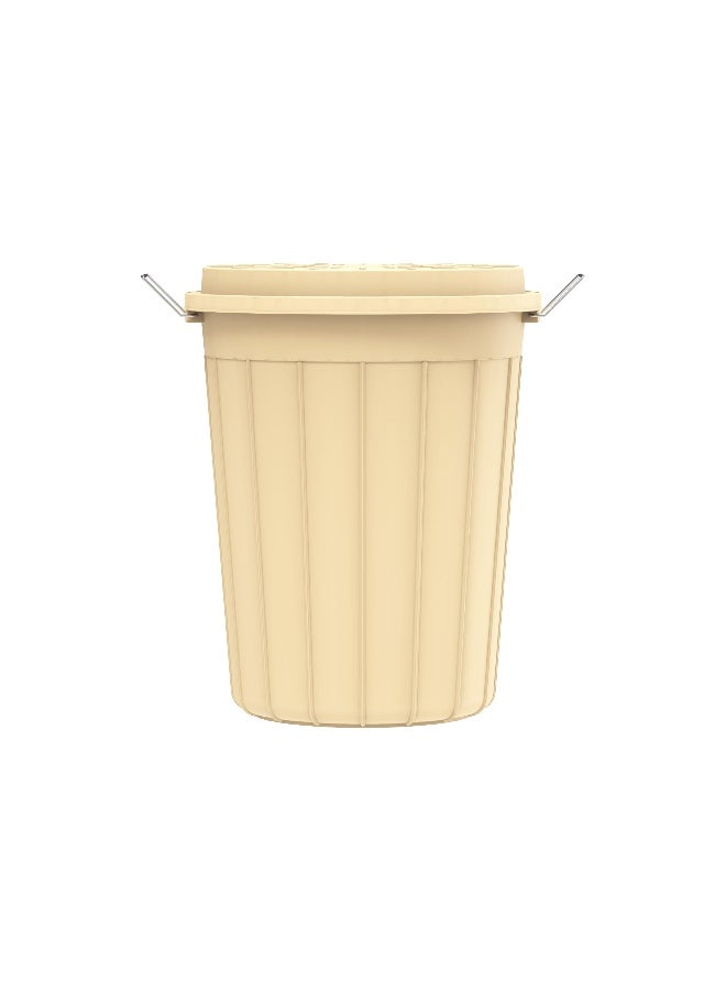 كوزموبلاست درام بلاستيك مع غطاء بيج 80.0لترات - Image 1