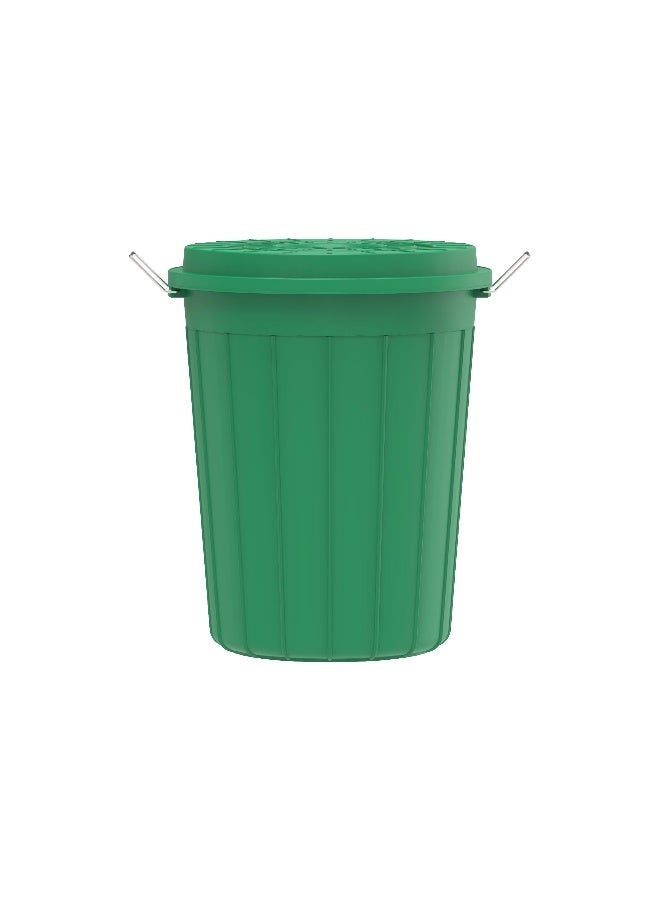 Cosmoplast 100L Round Plastic Drum With Lid (Green) Blue 100Liters  - Image 1