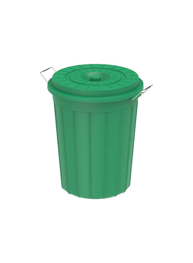 Cosmoplast 100L Round Plastic Drum With Lid (Green) Blue 100Liters  - Image 2