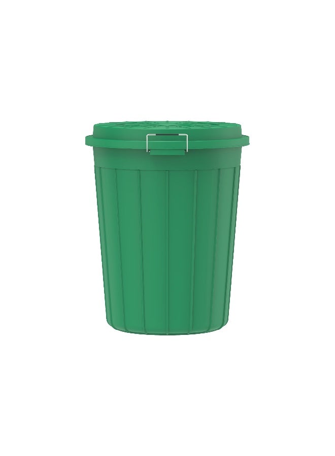 Cosmoplast 100L Round Plastic Drum With Lid (Green) Blue 100Liters  - Image 4