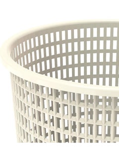 Cosmoplast 9L Round Waste Paper Basket, Off White Off White 9.0Liters  - Image 2