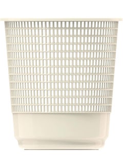 Cosmoplast 9L Round Waste Paper Basket, Off White Off White 9.0Liters  - Image 3