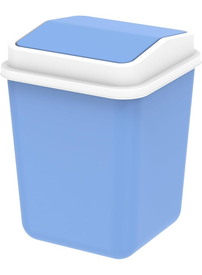 Cosmoplast - 15L Swivel Waste Bin With Swing Lid (Sky Blue) Sky Blue 15.0Liters - Image 1
