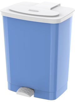 Cosmoplast 17L Step-On Waste Bin With Pedal  Sky Blue Sky Blue 17.0Liters  - Image 1