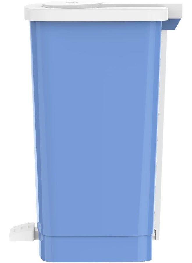 Cosmoplast 17L Step-On Waste Bin With Pedal  Sky Blue Sky Blue 17.0Liters  - Image 3